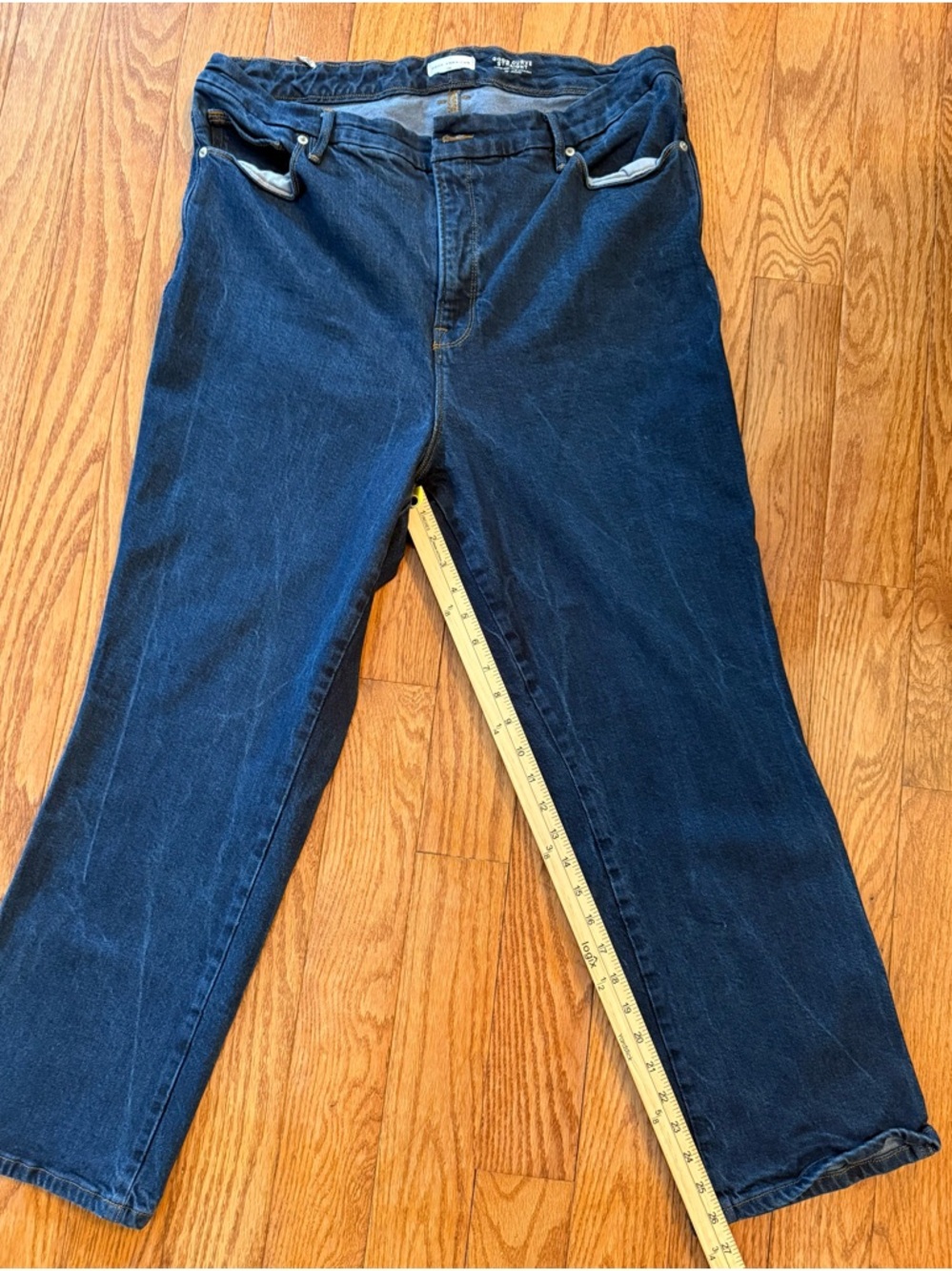 Good American Always Fits Good Curve Super High-Rise Straight Jeans Size 18